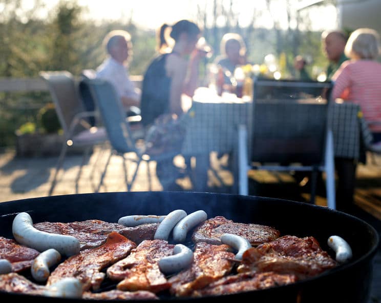 Grillen auf der Terrasse