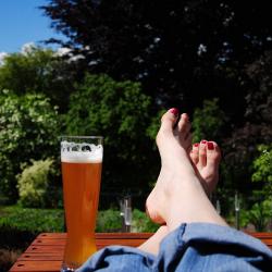 Abends wird es gemütlich im Garten