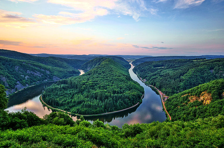 Wasser - in Mengen - die Saar-Schleife