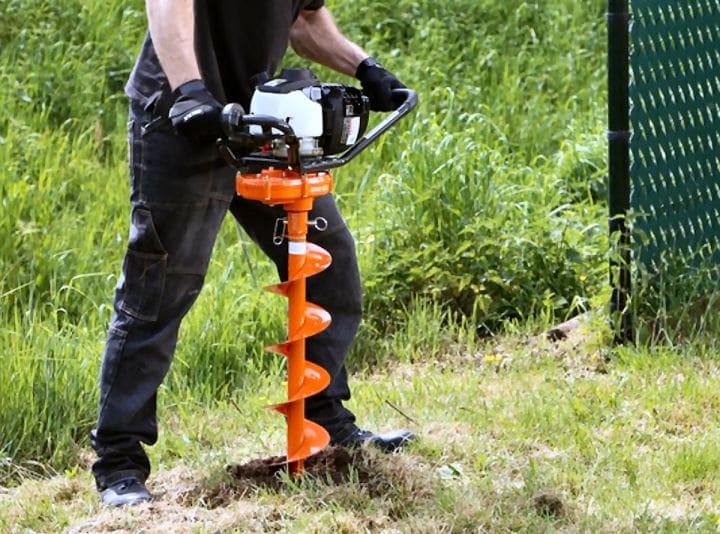 Erdbohrer für grobe Arbeiten im Garten