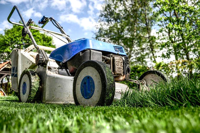 Die Gartenpflege des Rasen lassen Sie am besten einen Roboter machen. 