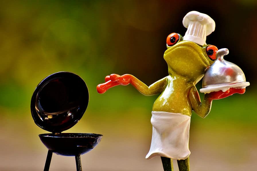 Herbstgrillen ist was für Genießer mit einem Frosch als Grillmeister vielleicht?