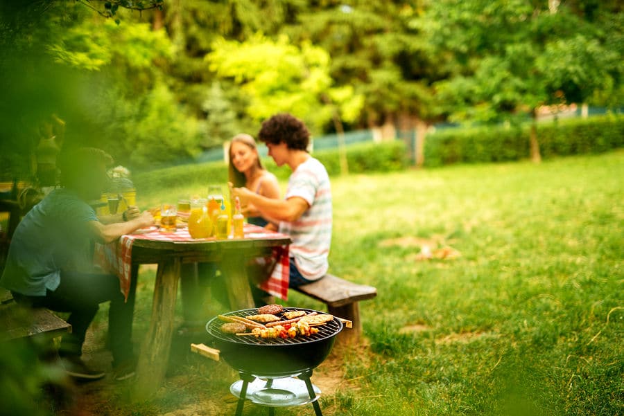 Grillen im Grünen, je grüner, desto schöner und erholsamer!