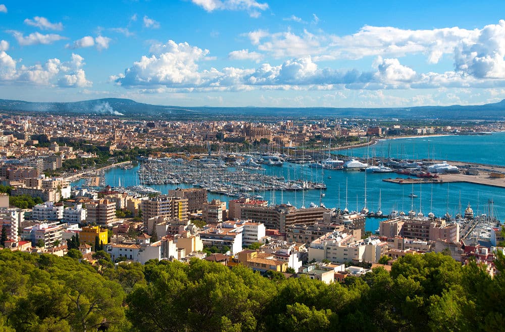 Panorama-Blick auf Palma de Mallorca