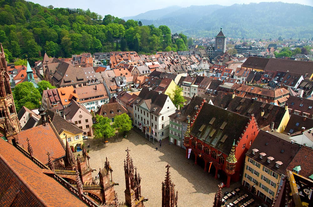 Der Marktplatz von Freiburg